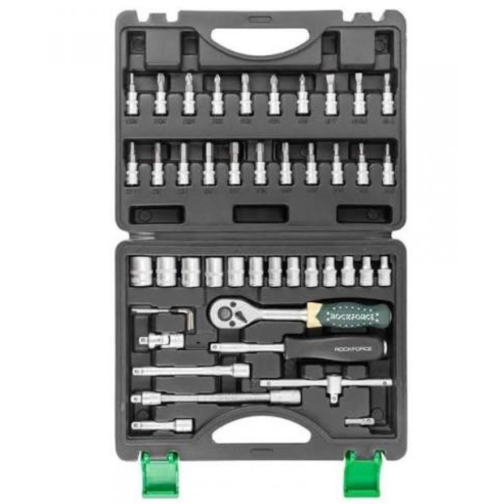 Комплект 46 части, шестостен, 1/4", 4-14мм, ROCKFORCE 2462-5