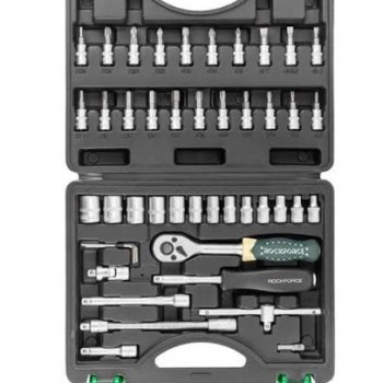 Комплект 46 части, шестостен, 1/4", 4-14мм, ROCKFORCE 2462-5